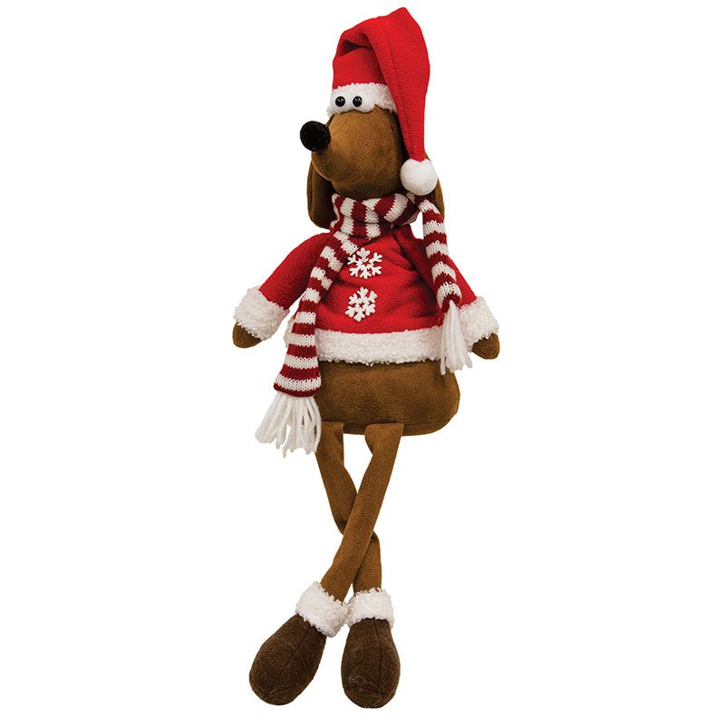 Dangle Leg Santa Dachshund - 21"