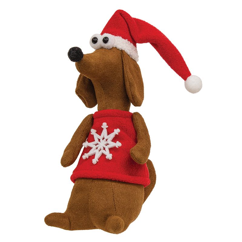 Santa Dachshund Sitter - 10"