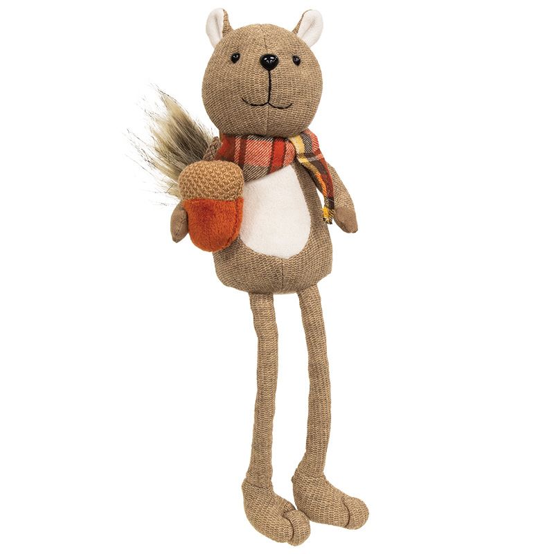 Fall Squirrel w/ Scarf and Acorn - 14"
