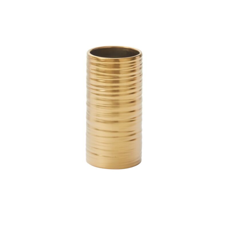 Everest Vase - 3.5" X 7" - Gold