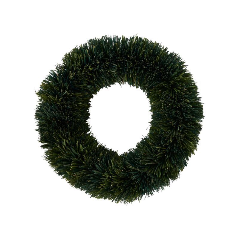 Yuletide Brush Wreath - 15.5", 20.5", Color: Green, Size: Small
