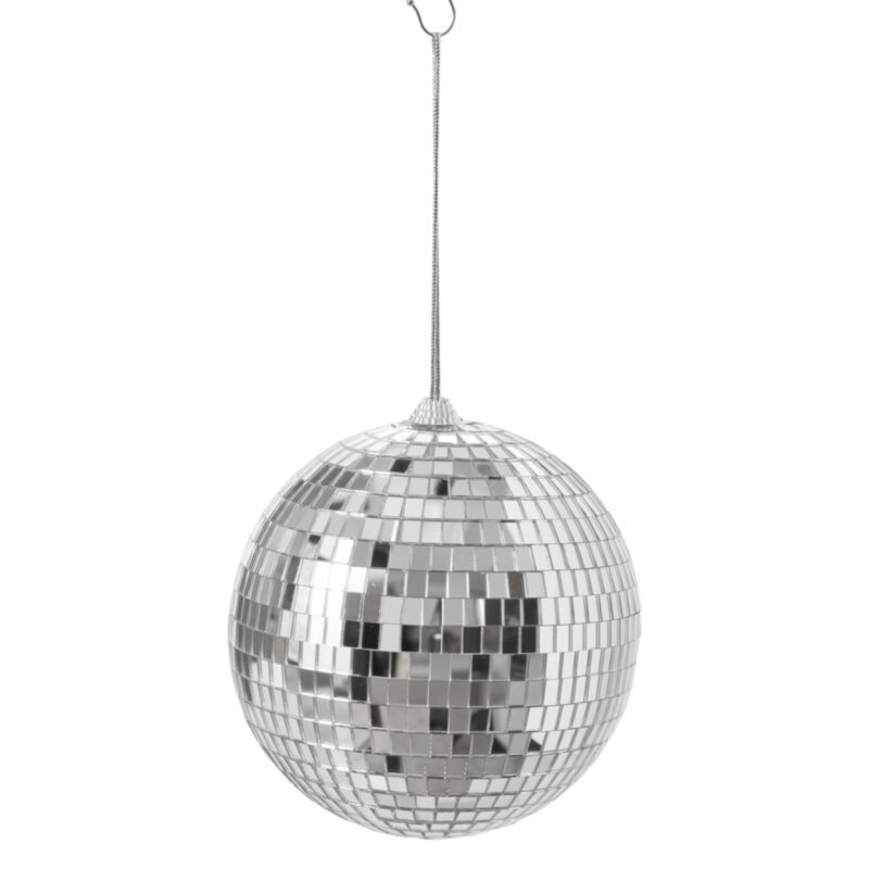 Disco Ball Ornament - 5.5" - Silver