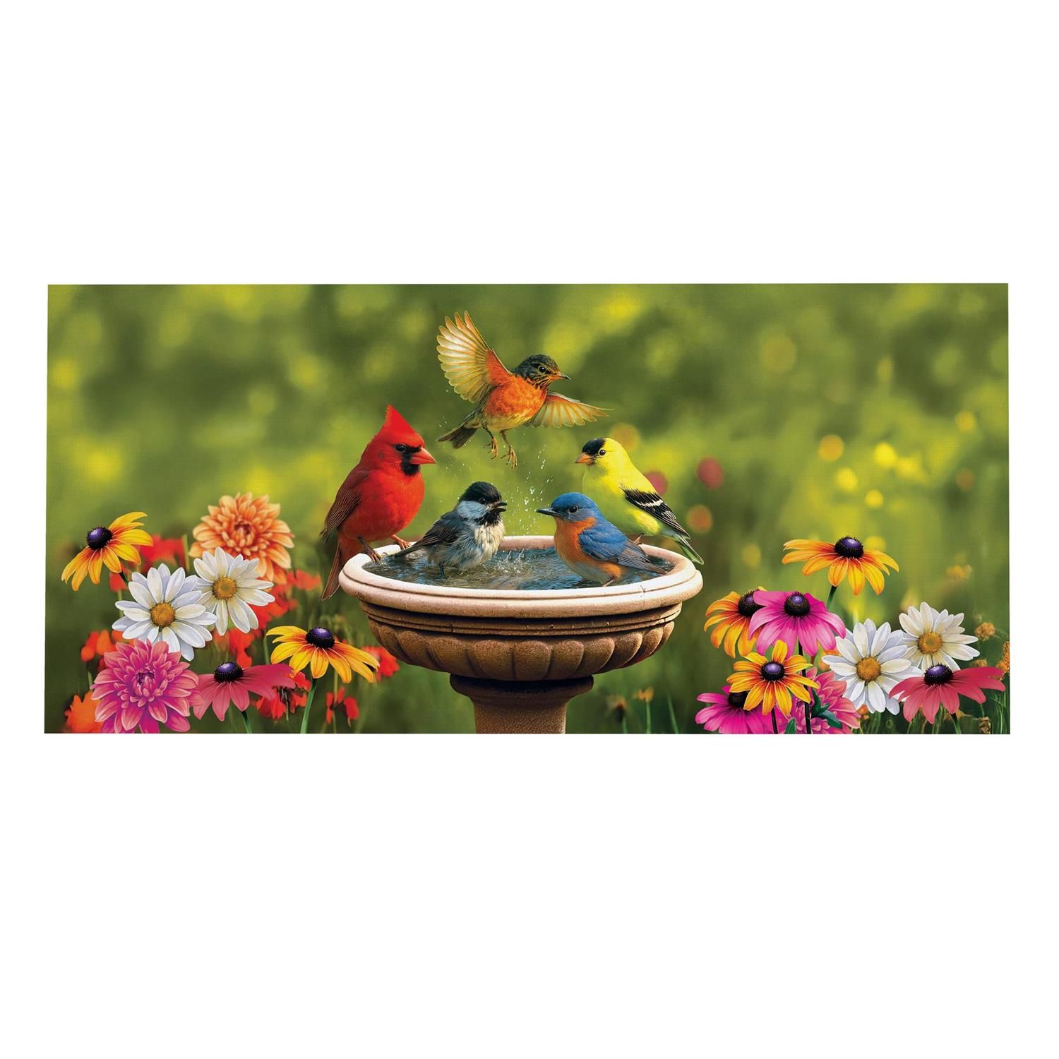 Sassafras Switch Mat - Daisy Bathing Birds