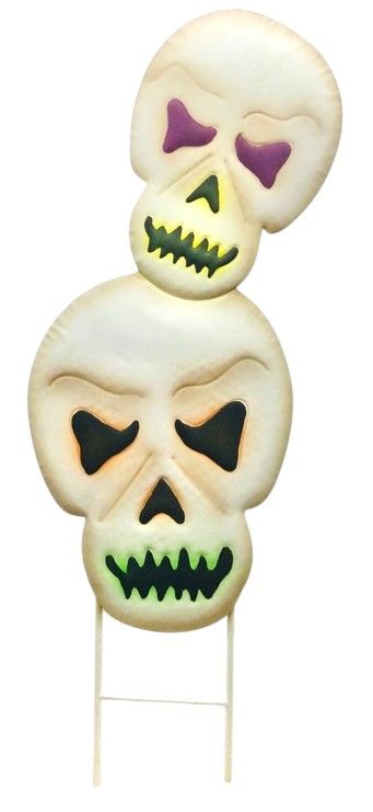 Garden Stake - Double Stack Skeleton - 35" X 11"