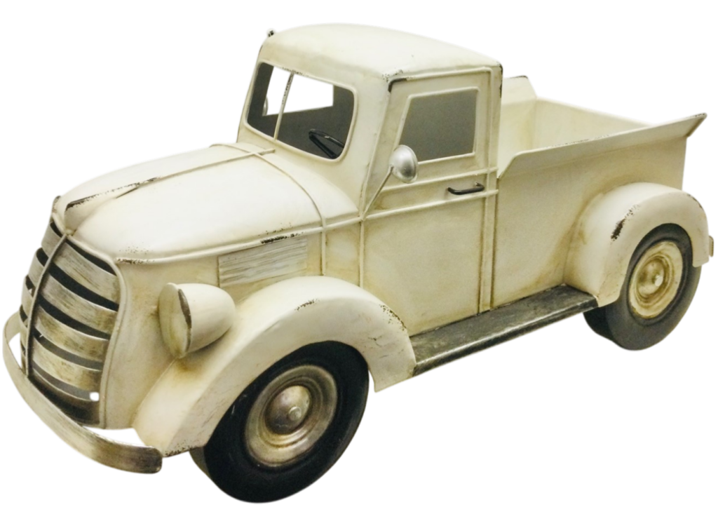 Planter White Truck - 20" X 9"