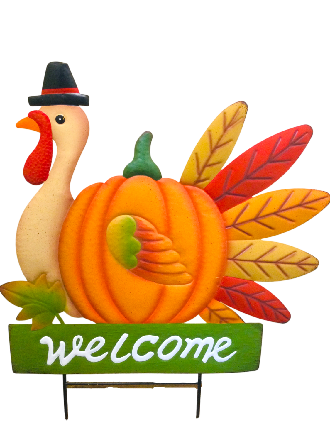 Garden Stake - Welcome Turkey - 35" X 29"