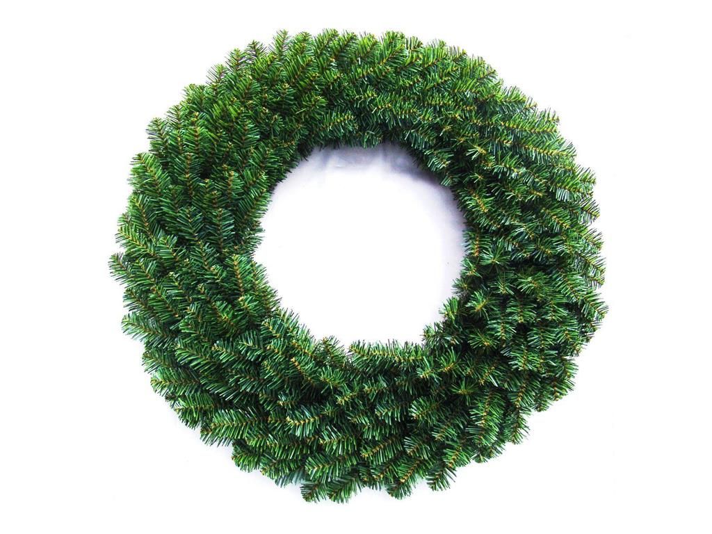 Lit Balsam Pine Wreath - 30" - 50 LEDs - 260 Tips