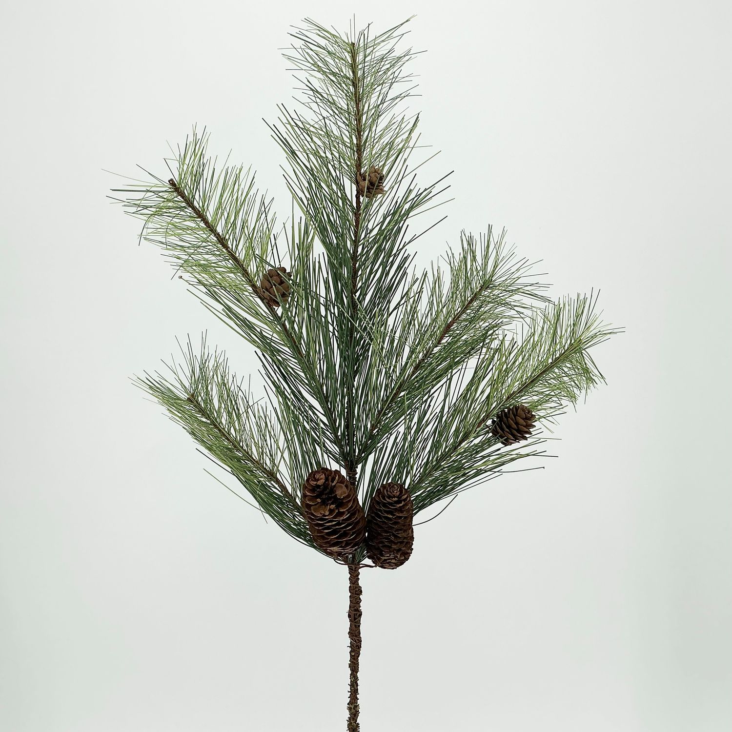 Whispy Pine &amp; Pinecone Spray - 24" - Green