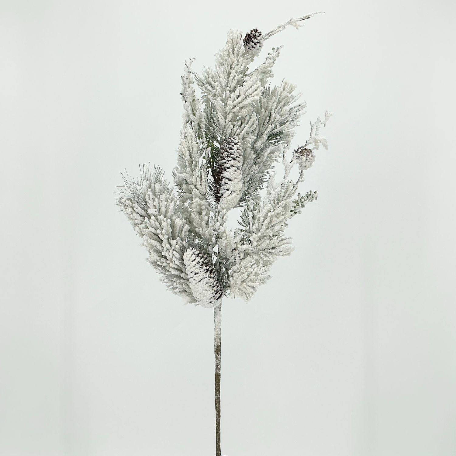 Snowy Pine &amp; Cone Spray - 30"