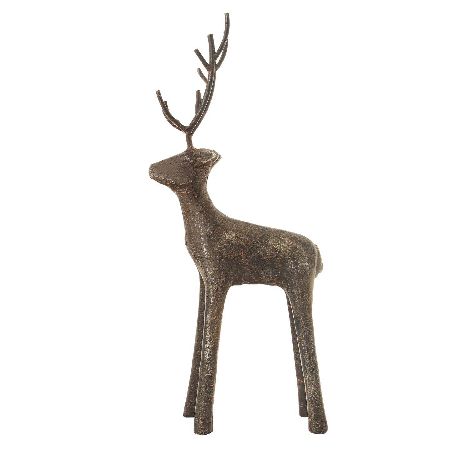 Cast Iron Standing Deer - 6" X 13"