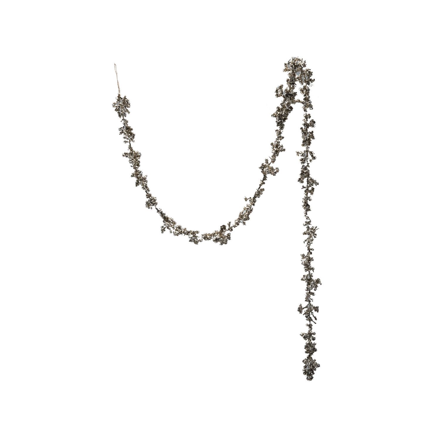 Foam Glitter Garland - 72" - Champagne