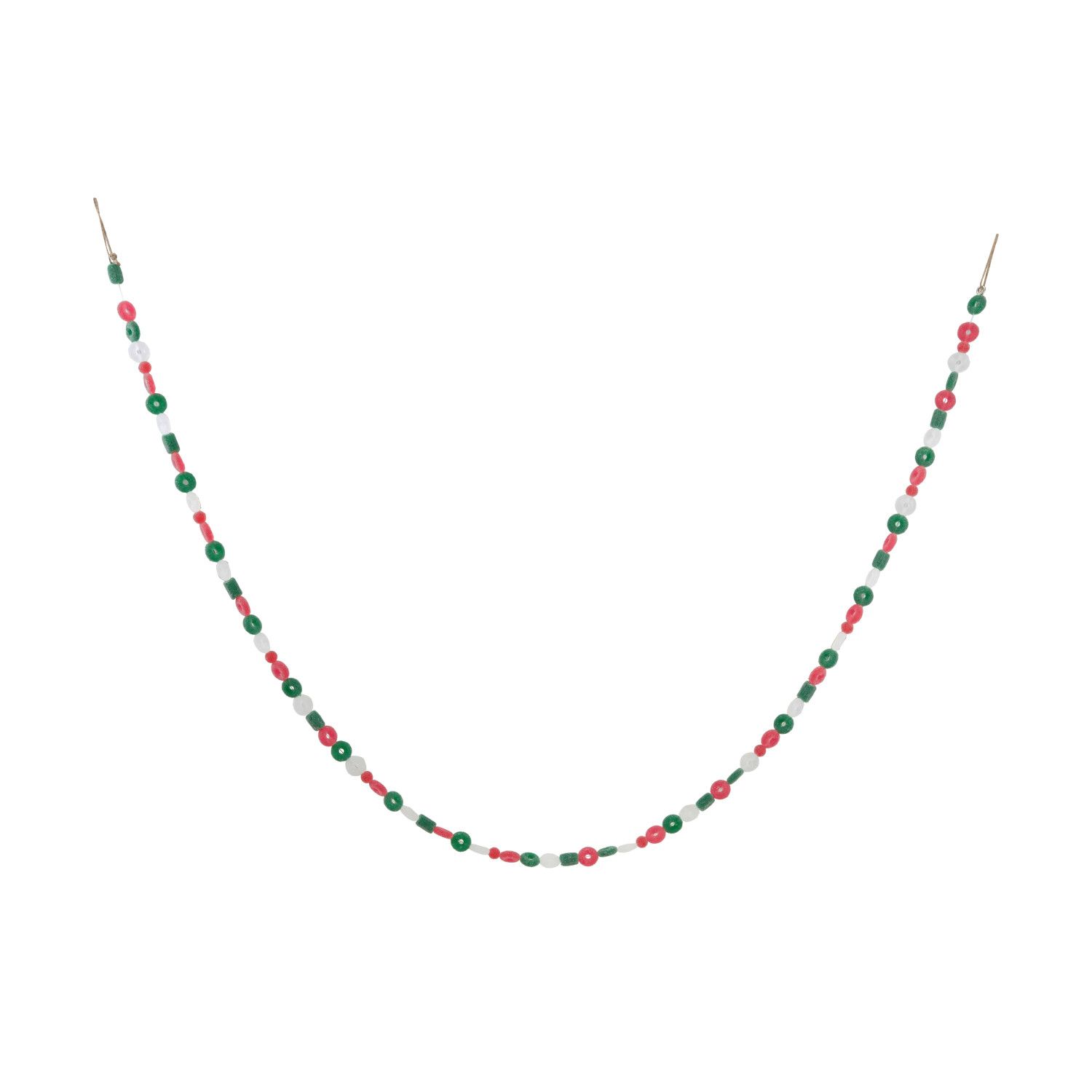 Plastic Candy Garland - 72" - Green/Red/White