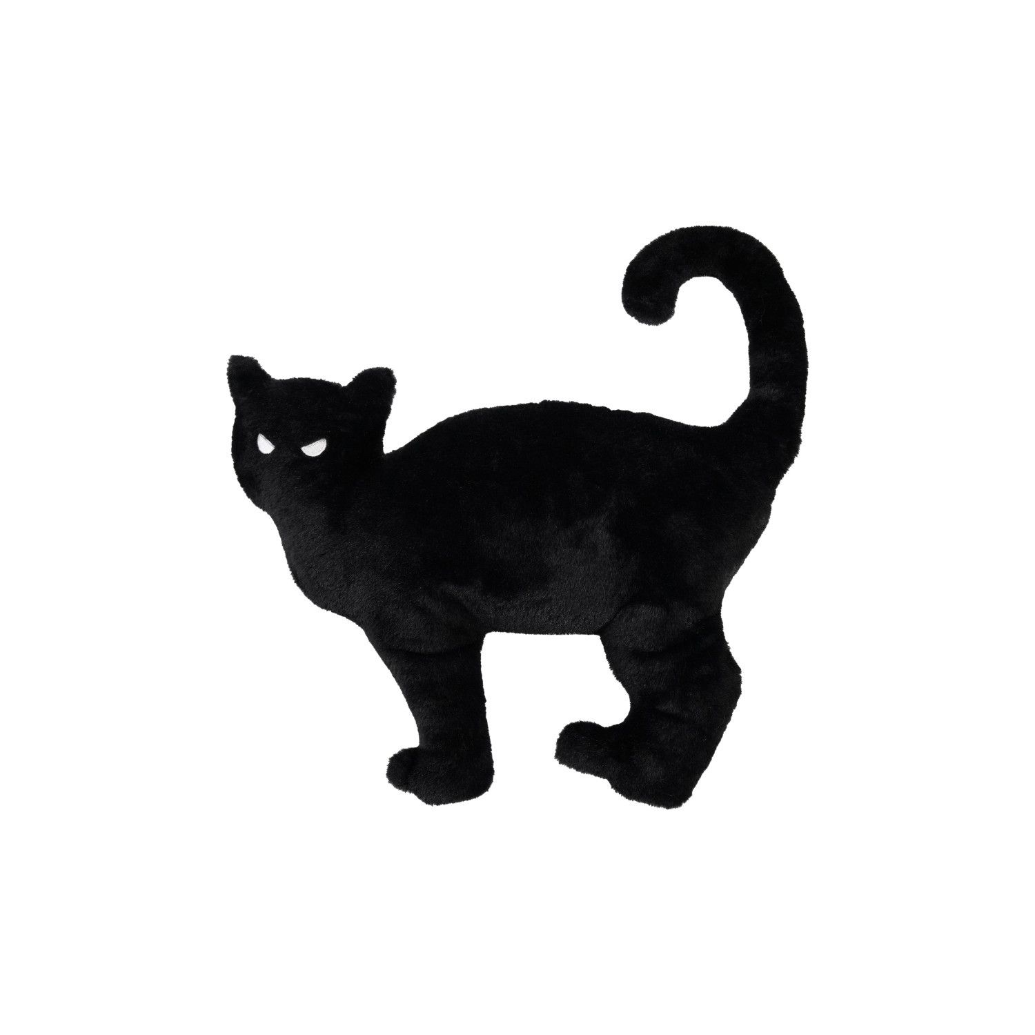 Black Cat Shaped Pillow - 17"