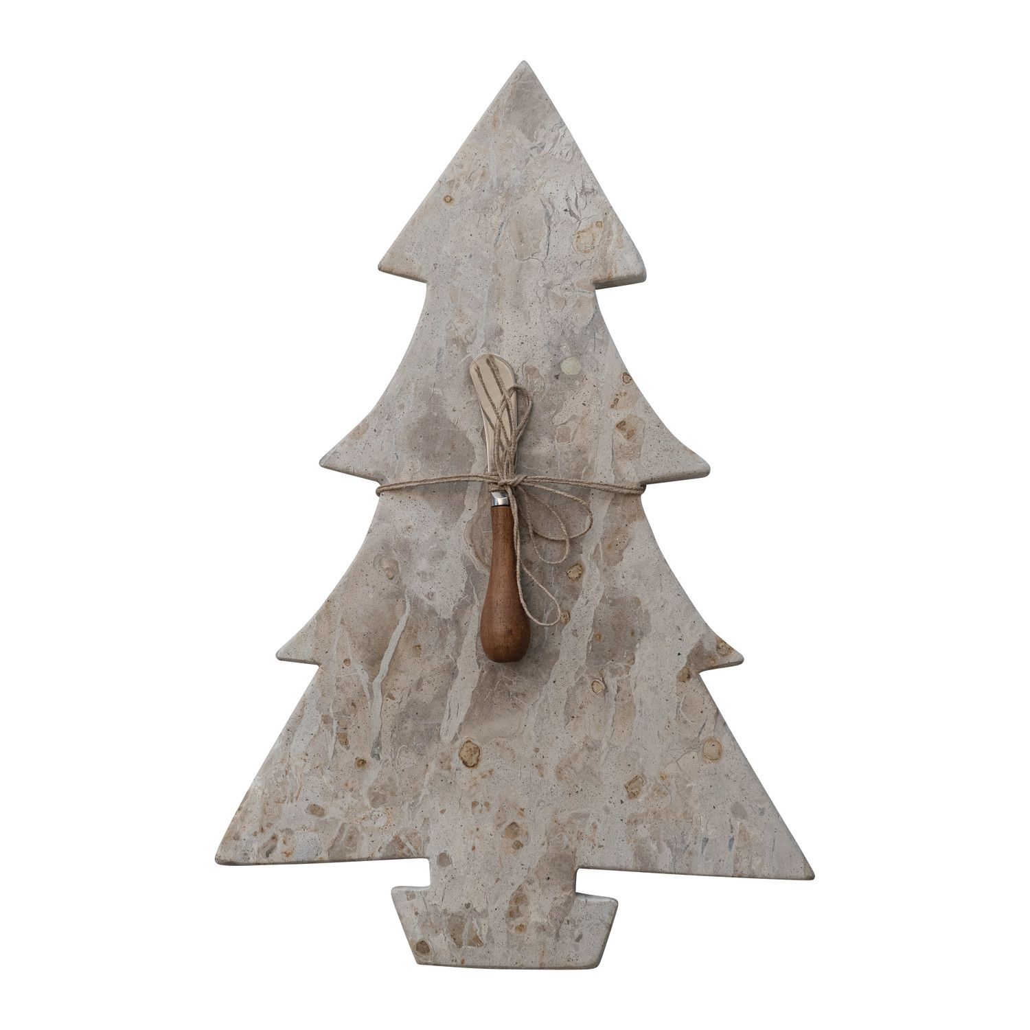 Marble Tree Shaped Cutting Board - 16.5" - Grey