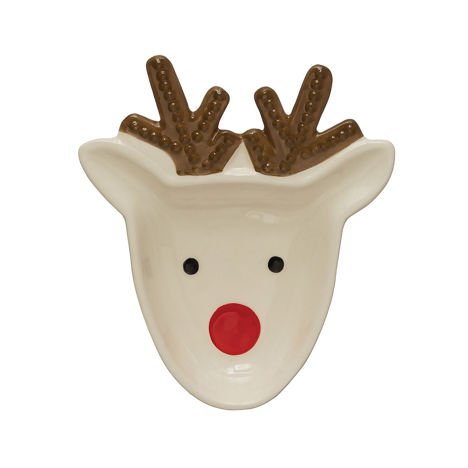 Ceramic Reindeer Plate - 7.5"