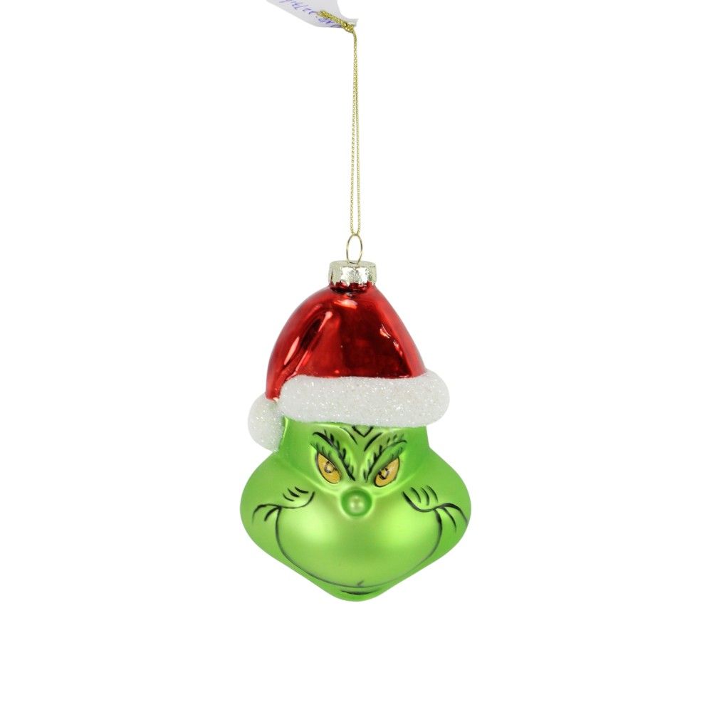Glass Green Elf Ornament - 4.5"