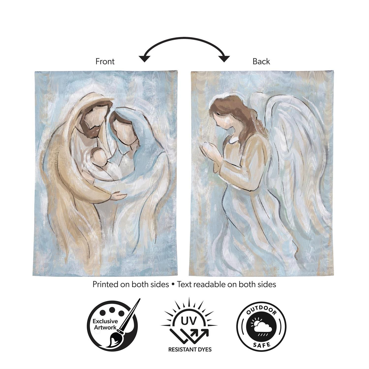 Moire Garden Flag - Nativity Holy Miracle