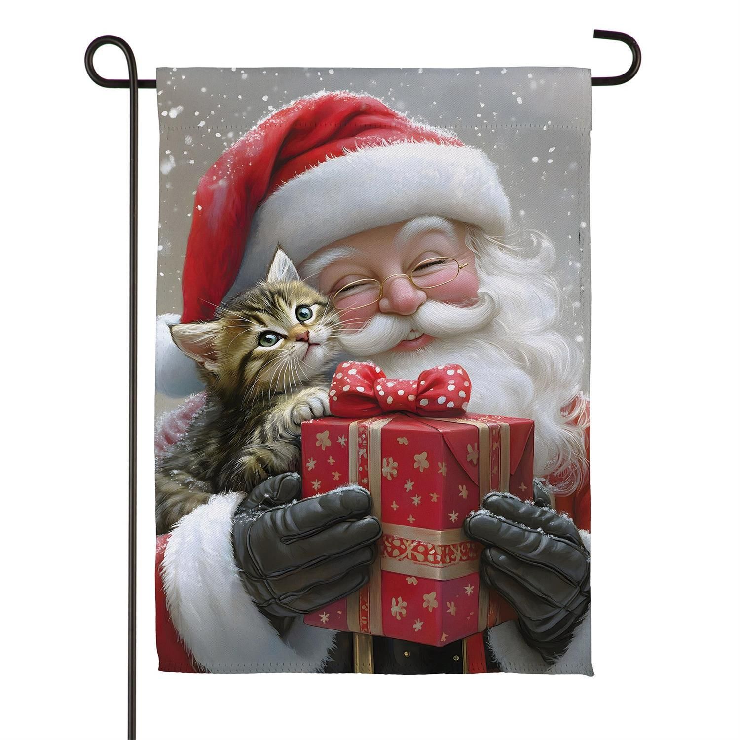 Suede Garden Flag - Purrfect Christmas Gift