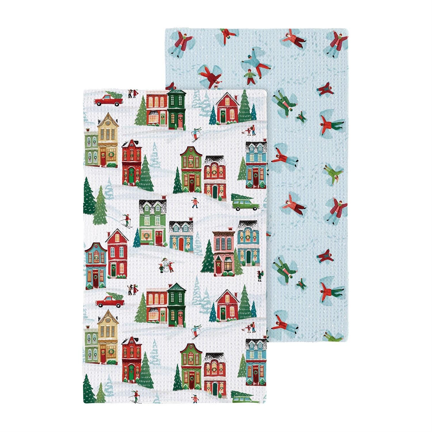 Quick Dry Kitchen Towel - Christmas Lodge