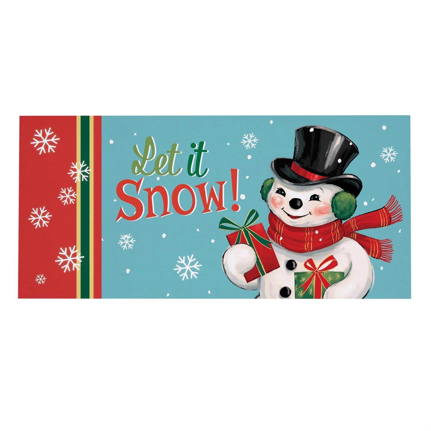 Sassafras Switch Mat - Heartfelt Cheer Snowman