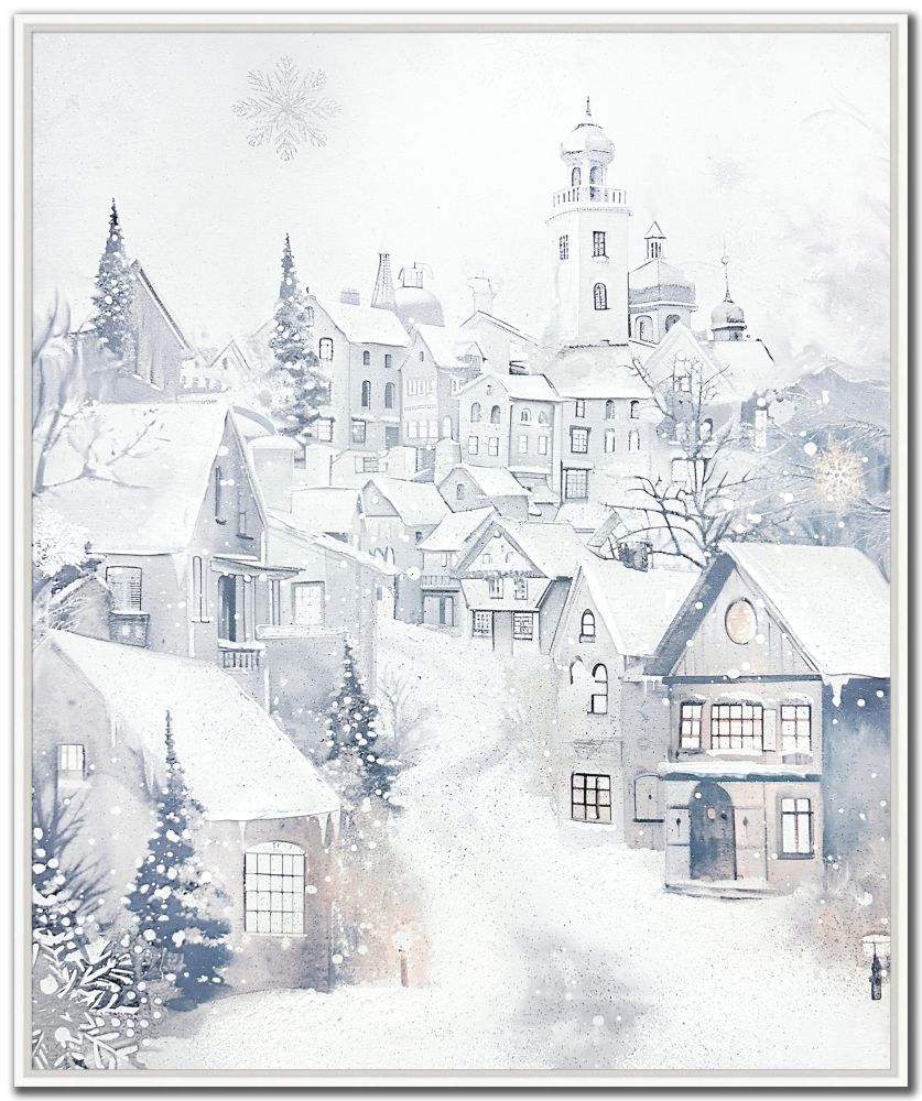 Frosted Village 20" X 24"