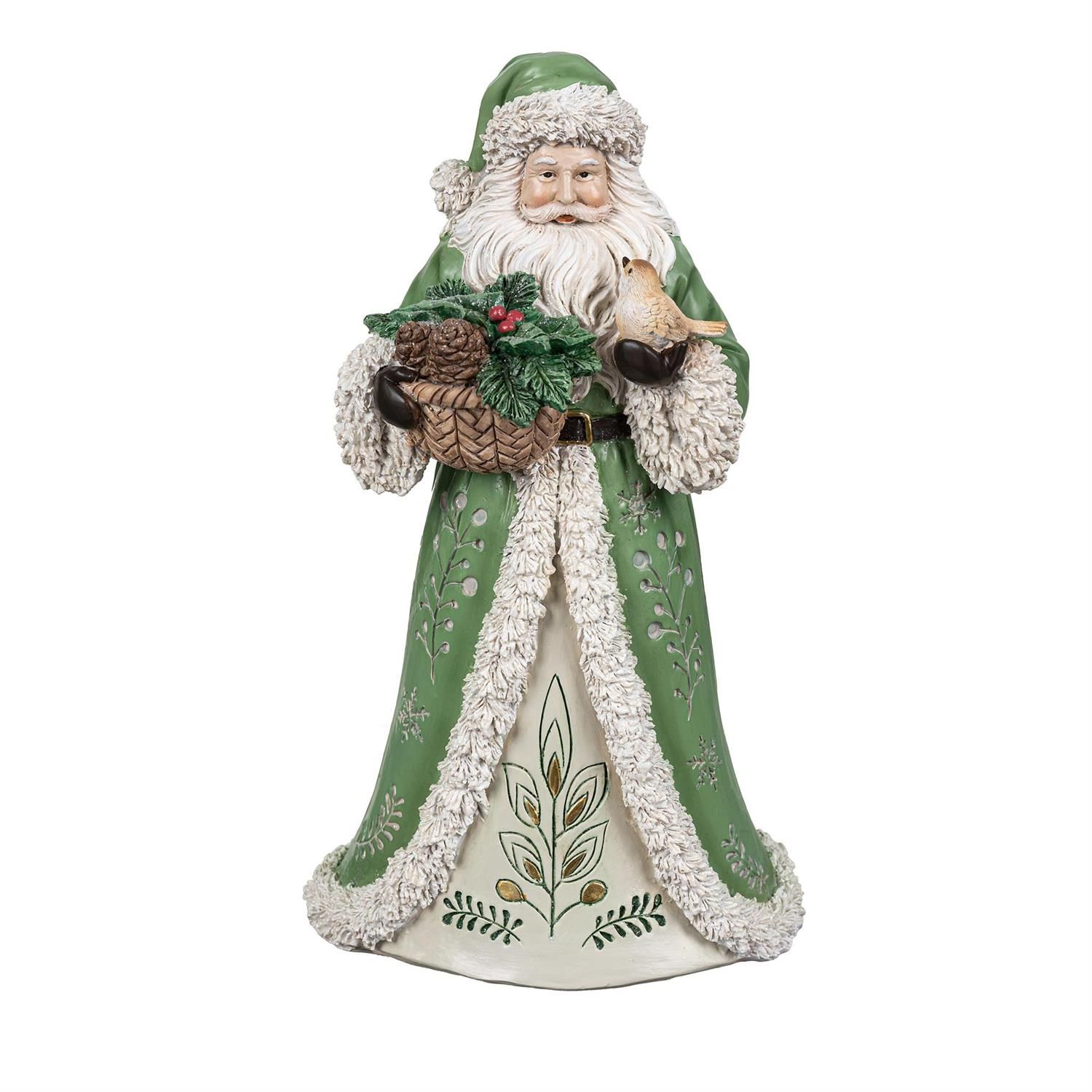 Shades of Emerald Garden Santa - 12"