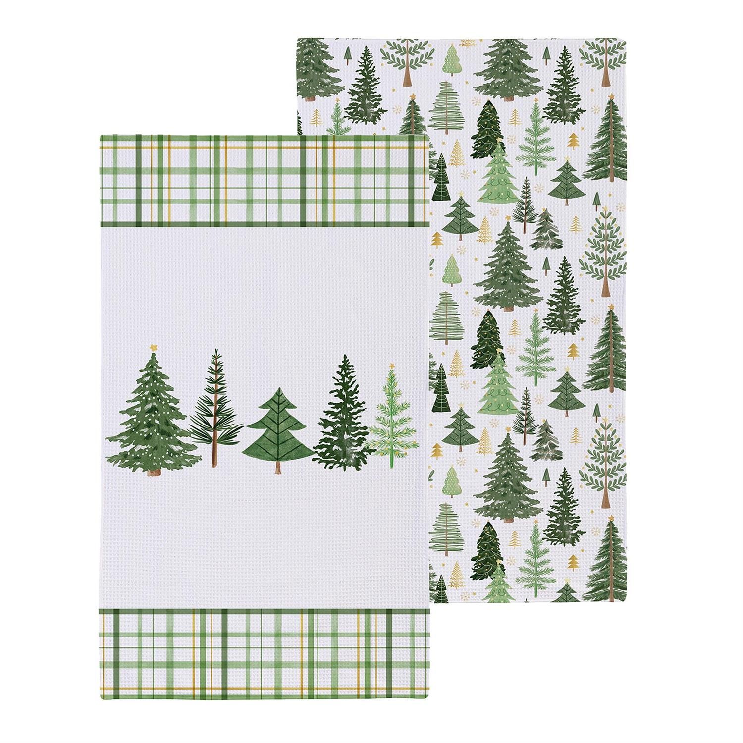 Quick Dry Kitchen Towel - Forest Trees