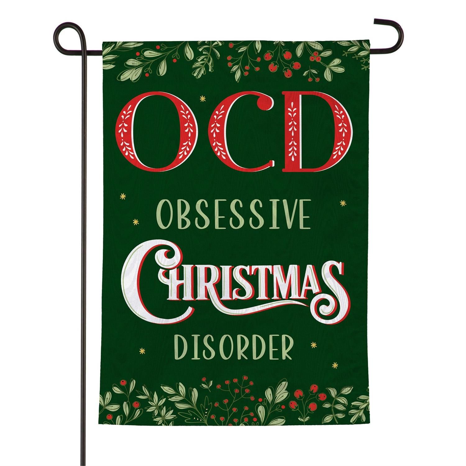 Moire Garden Flag - Obsessive Christmas Disorder