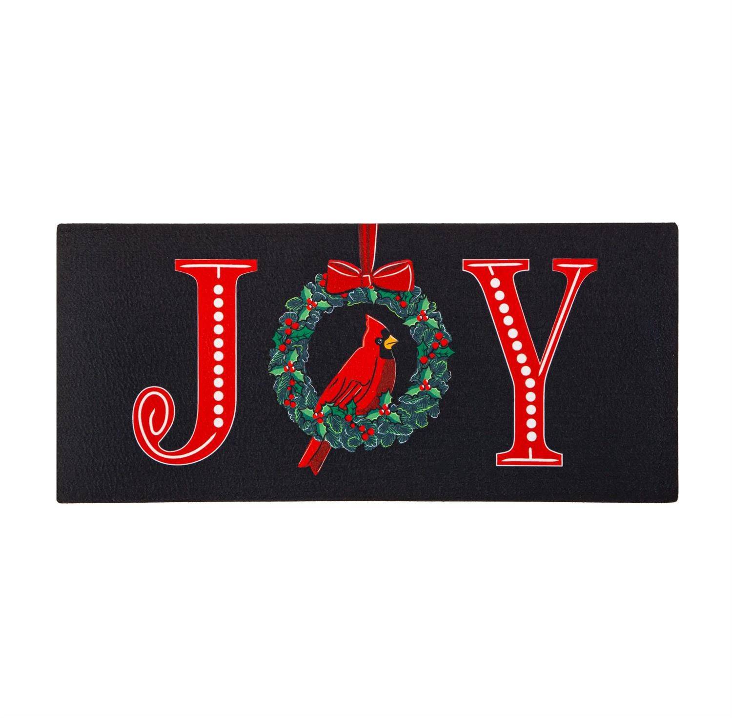 Sassafras Switch Mat - Joy To the World Wreath