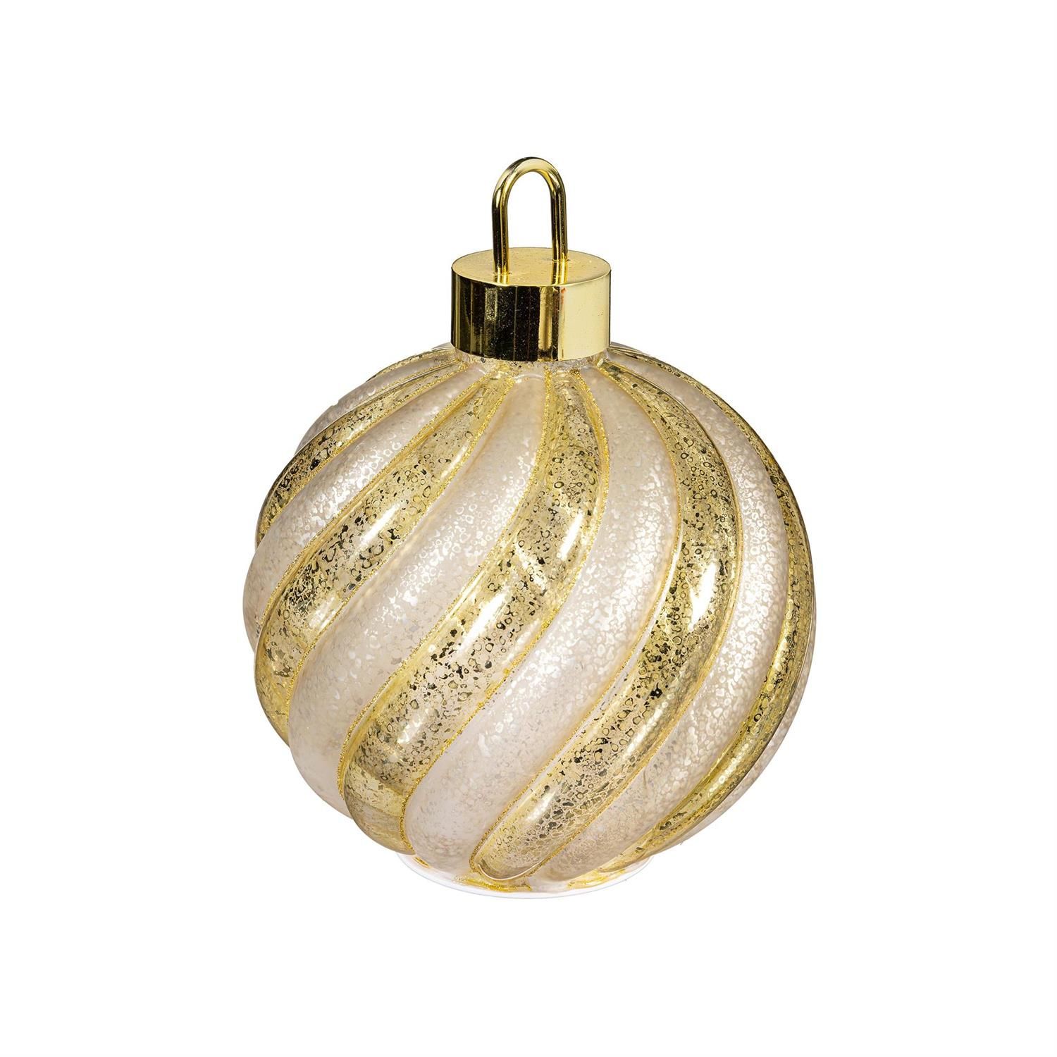 Glass Rotating Ornament - 10" - Gold