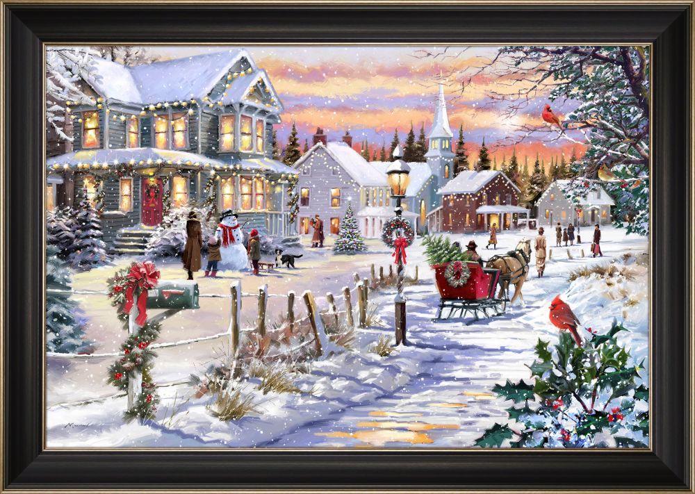 Bringing Home the Tree - 24" X 36"