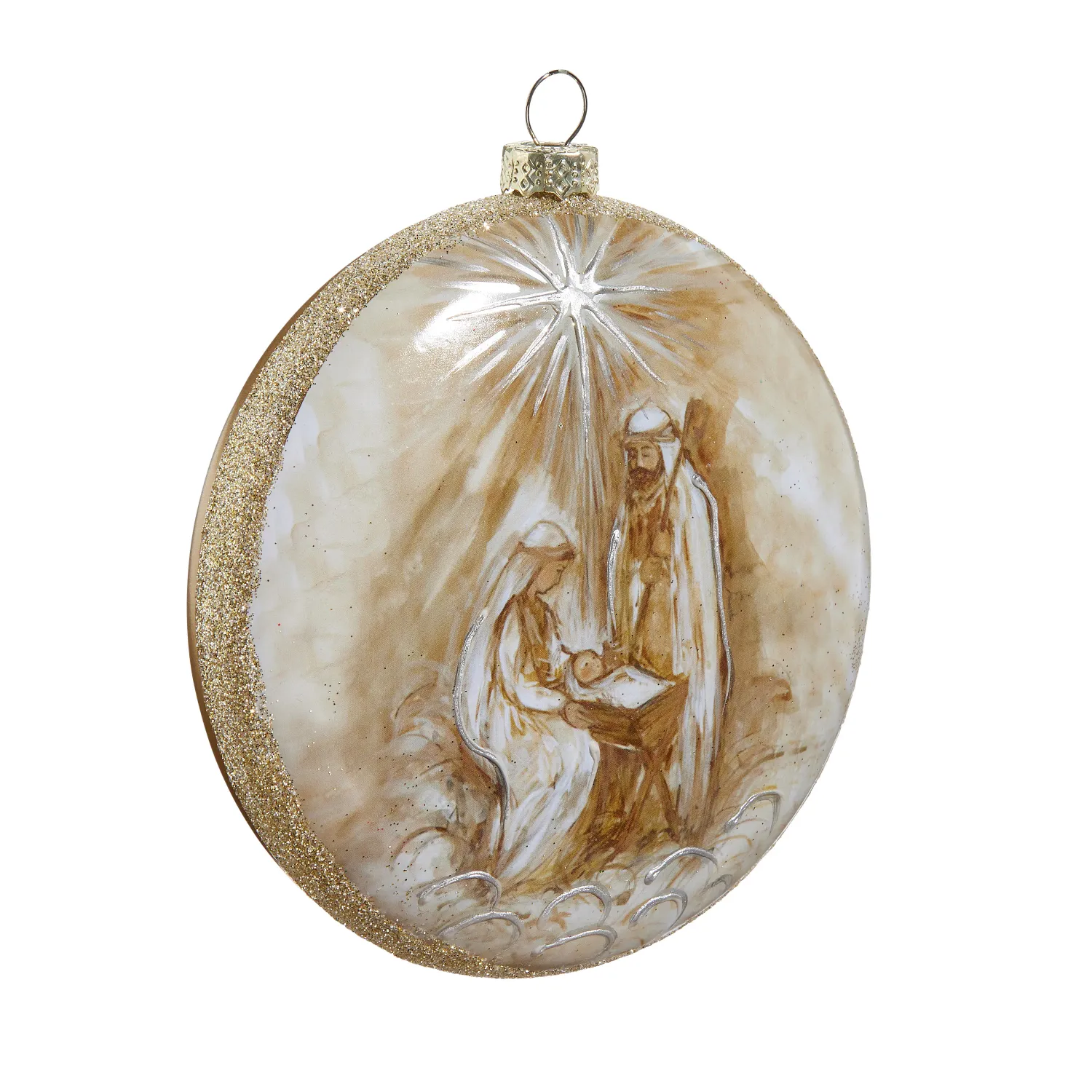 North Star Holy Family Disc Ornament - 5"