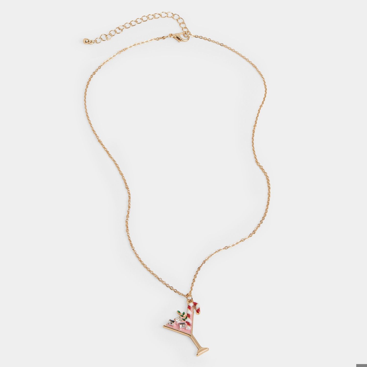 Holiday Martini Necklace - Gold