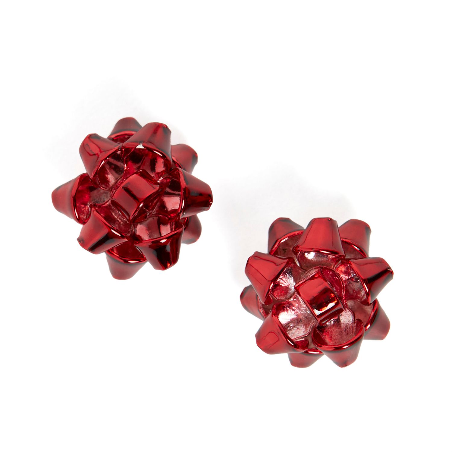 Whispers Bow Earring - Red