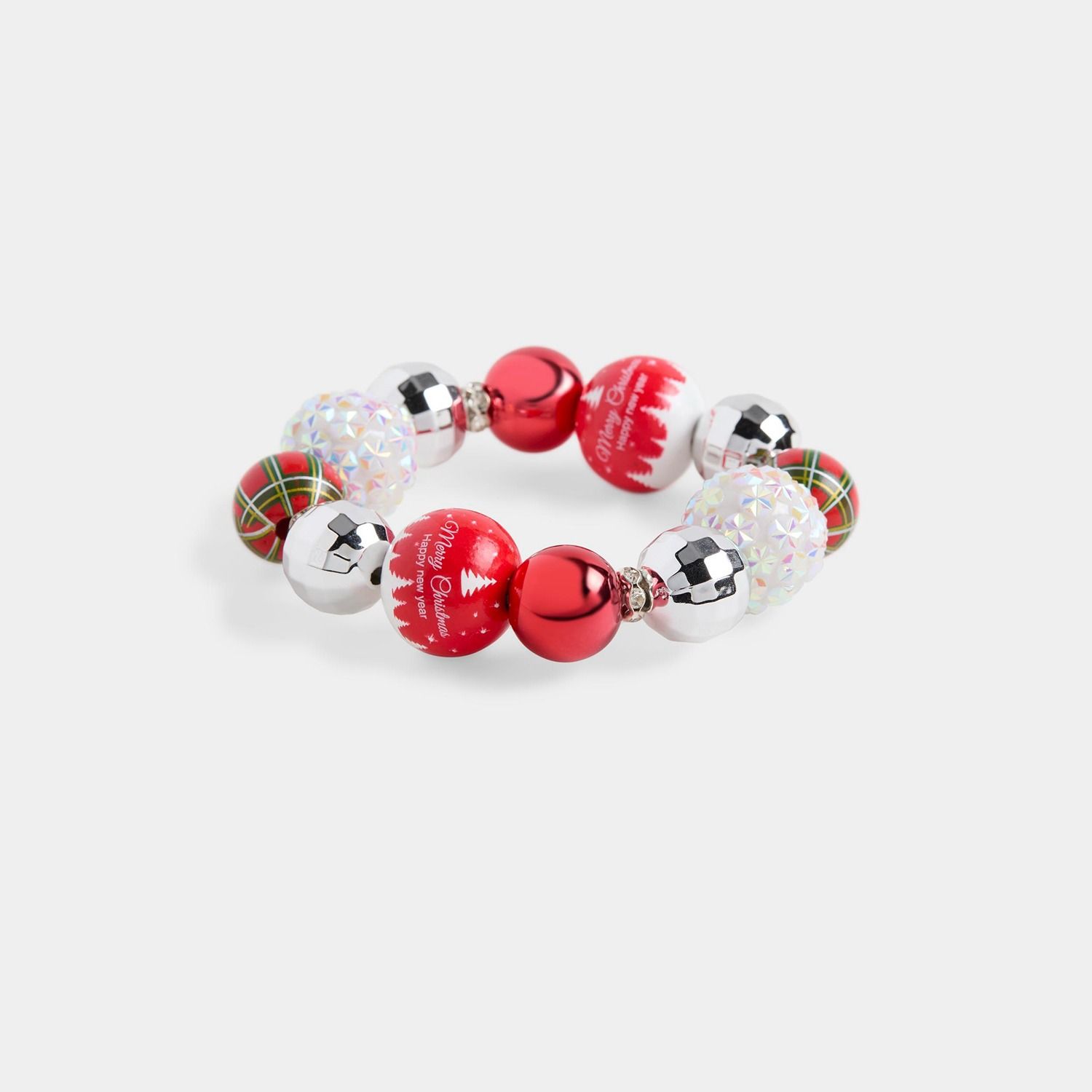 Whispers - Merry Christmas Stretch Bracelet - Red