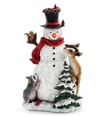 Snowman w/ Animals Figure - 15"