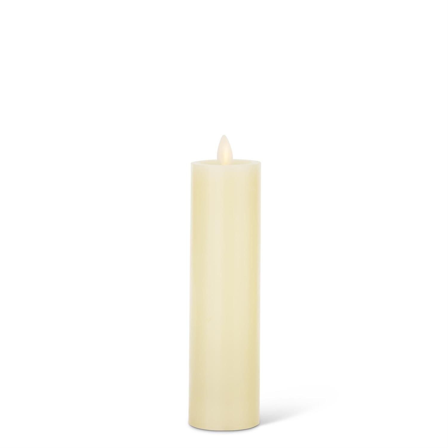 Luminara Ivory Wax Slim Indoor Pillar Candle - 2" X 8"