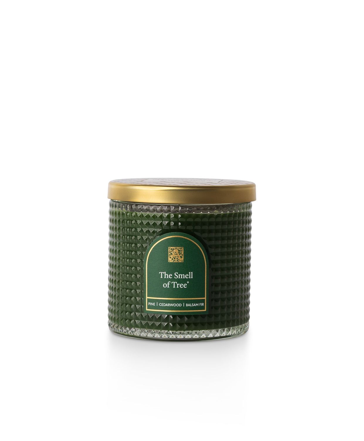 Textured Glass Candle - The Smell of Tree