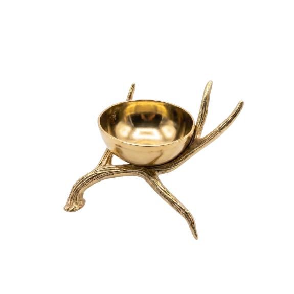 Antler Bowl - Gold