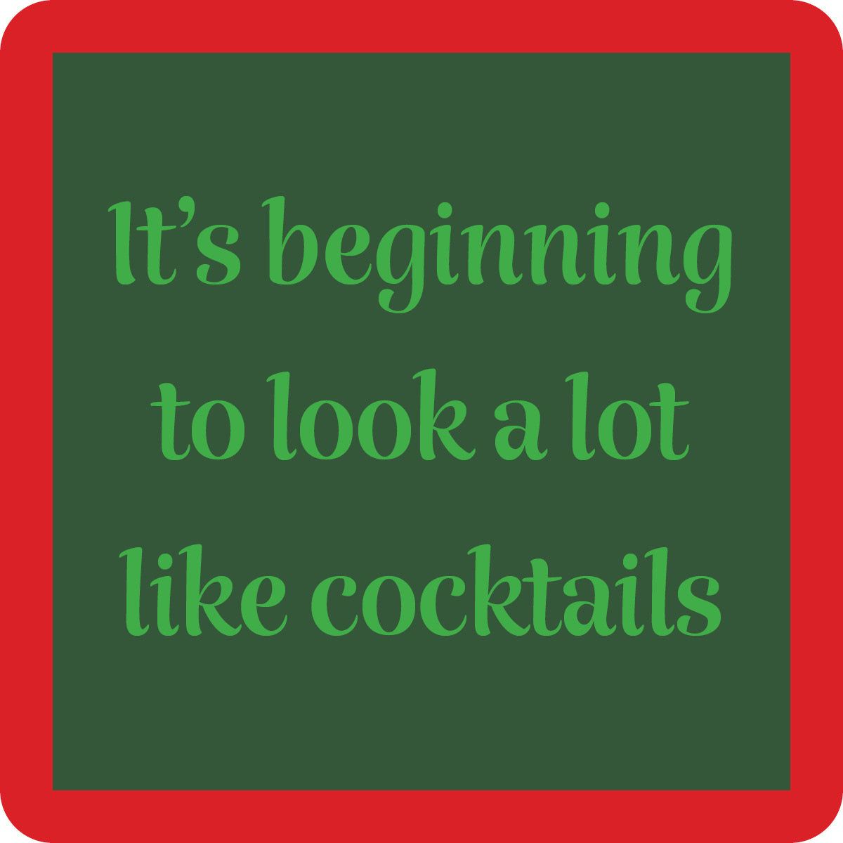 Coaster Xmas Cocktail