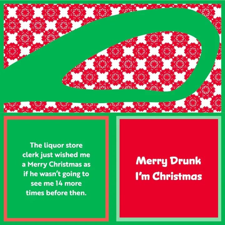 Napkin Xmas Merry Drunk