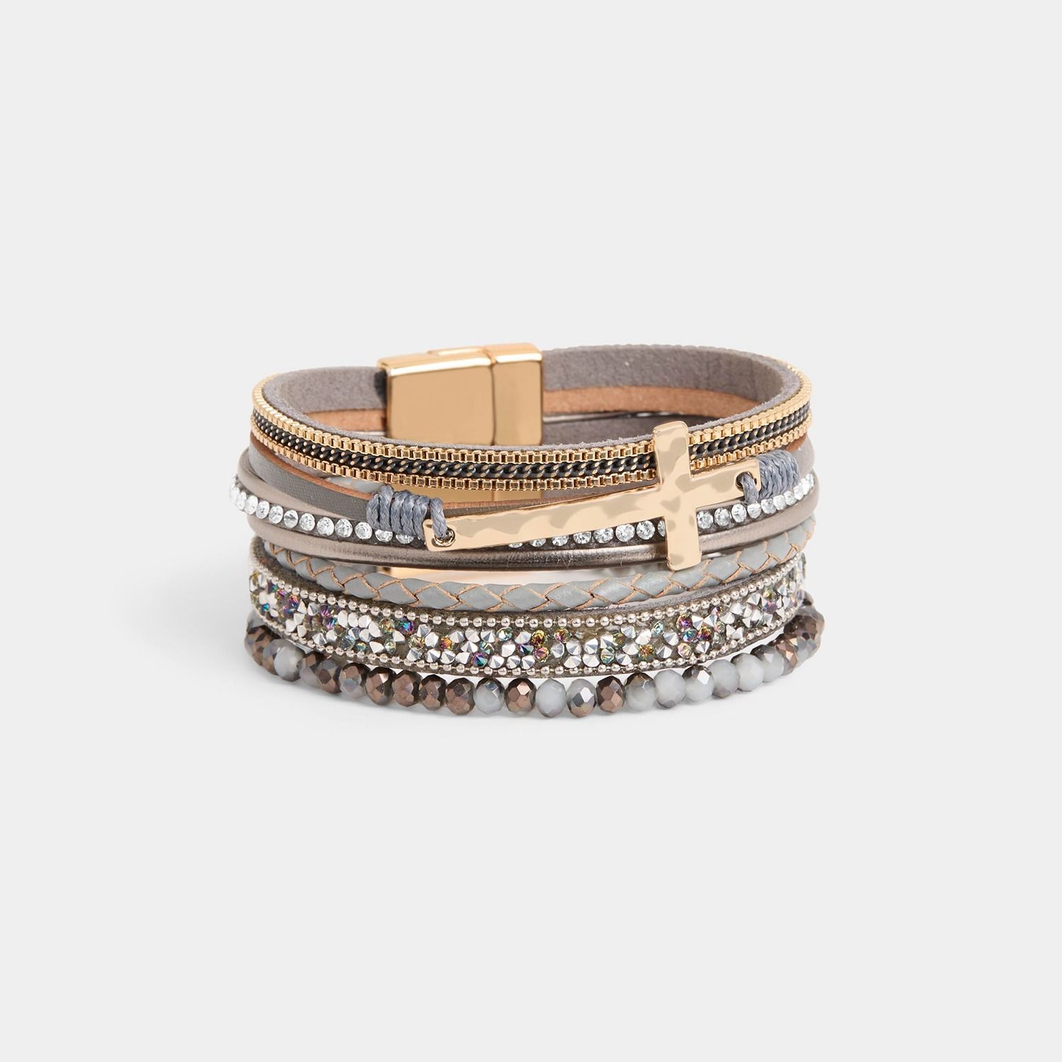 Amen Magnetic Bracelet, Color: Grey
