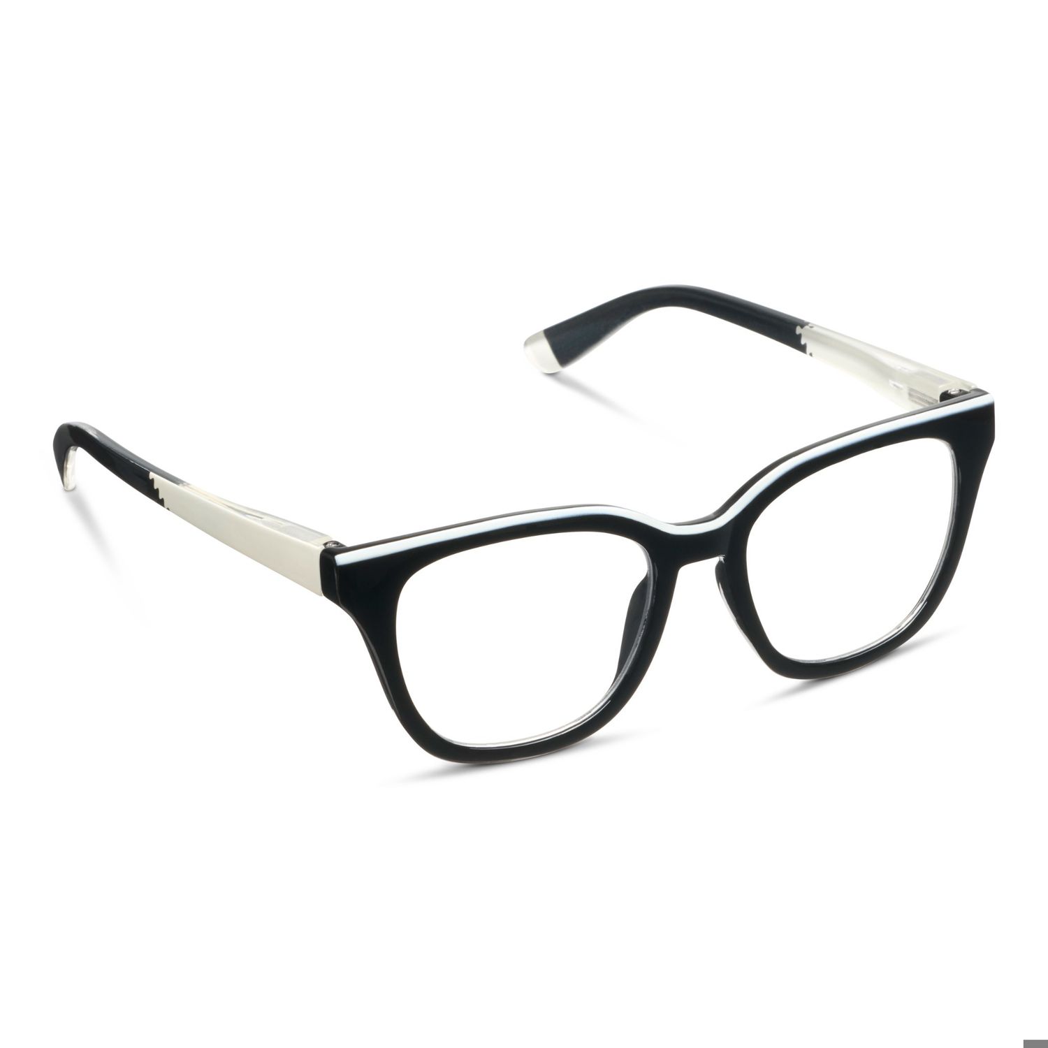 Peepers - Le Fun Club, Color: Black/White, Strength: +0.00