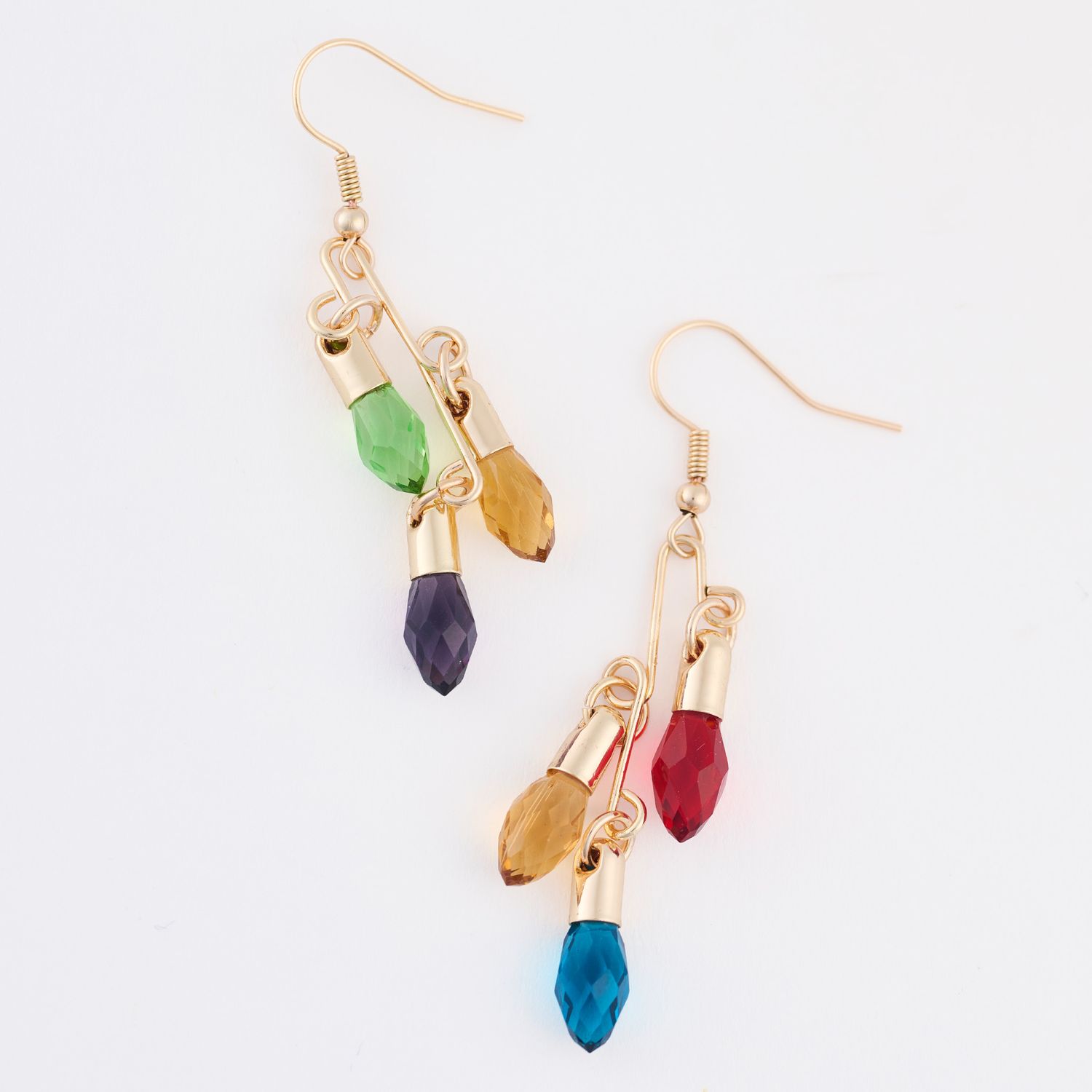 Holiday Lights Earrings Gold