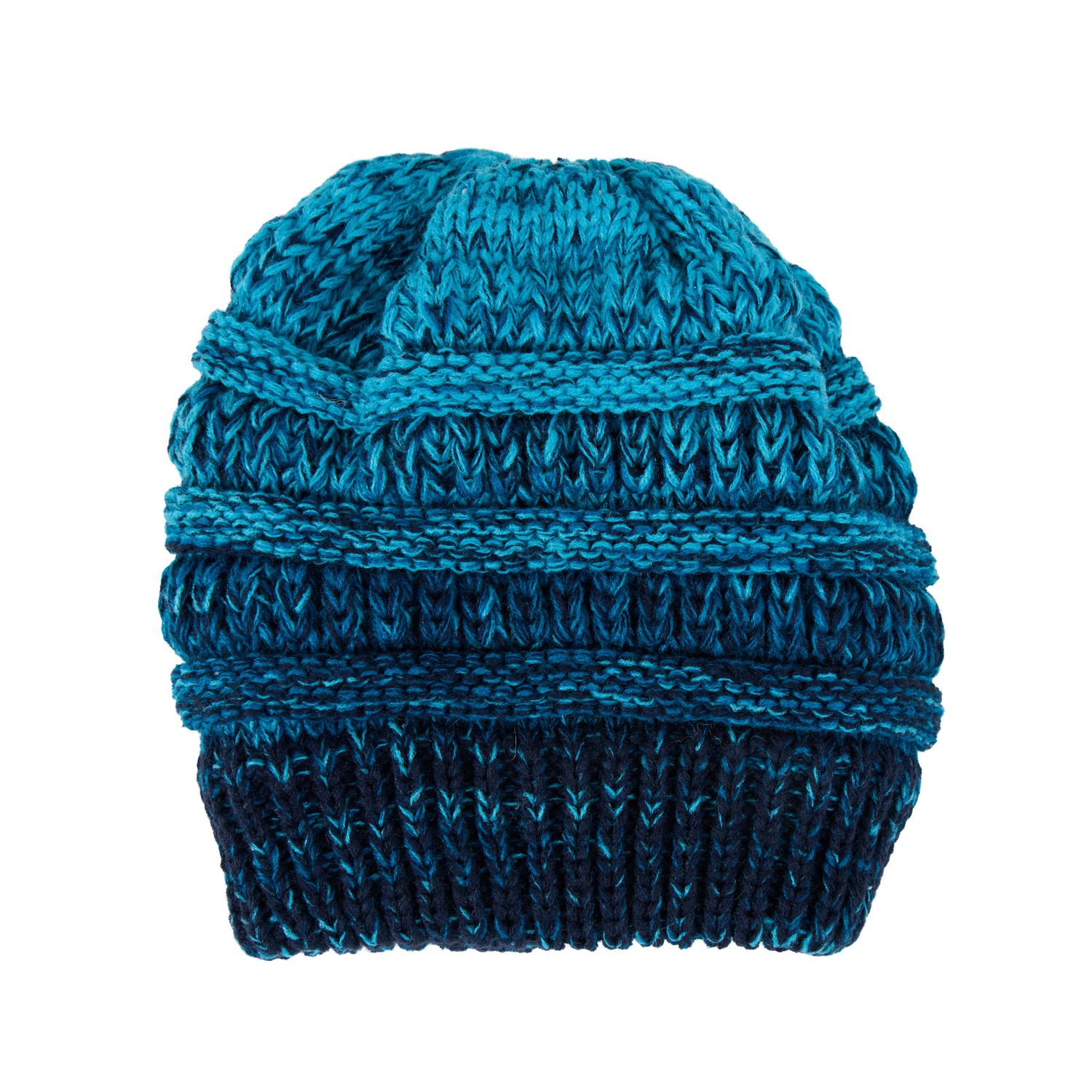 Hadley Ombre Crochet Knit Beanie, Color: Cobalt