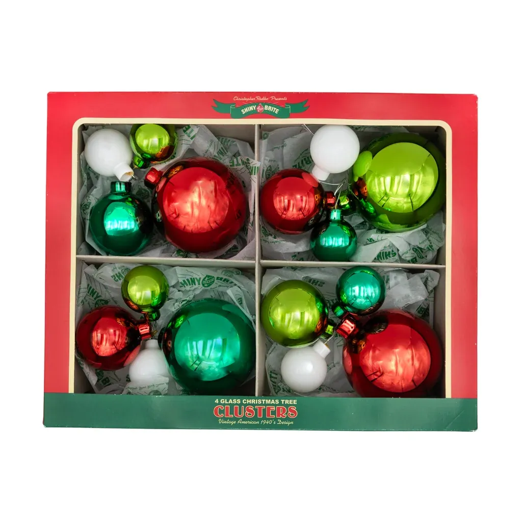 Holiday Splendor 4 Multi Size Clusters Count