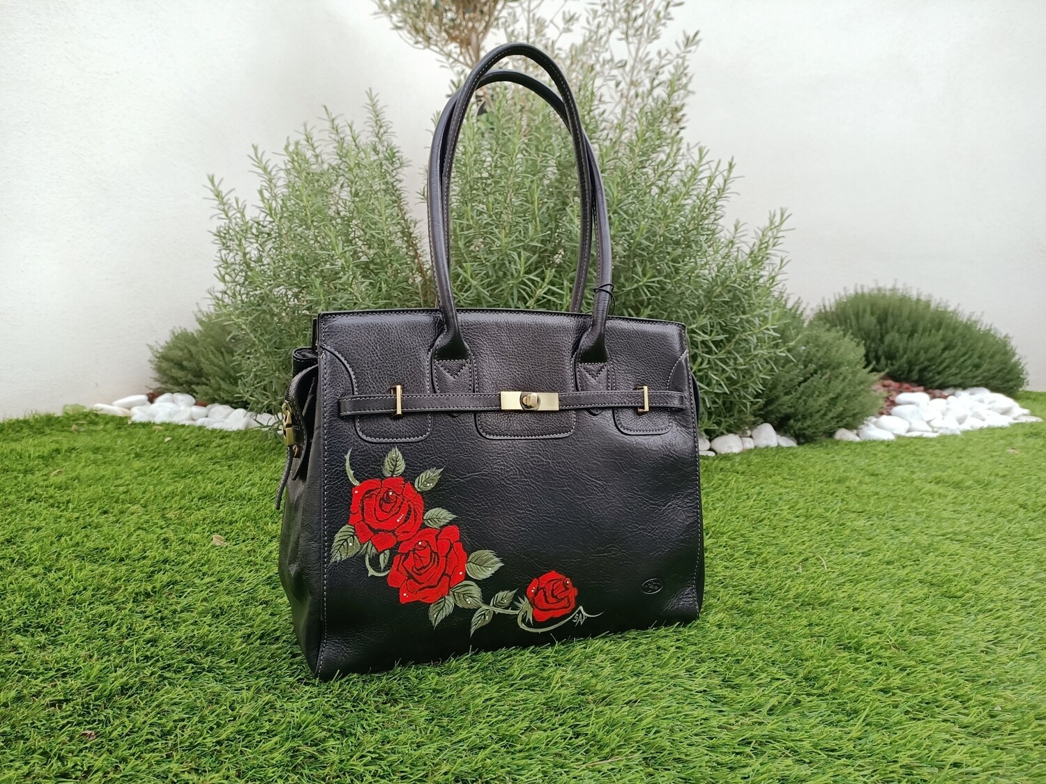 SAC À MAIN BOHÈME CHIC CUSTOM ROSES by S.A.P.