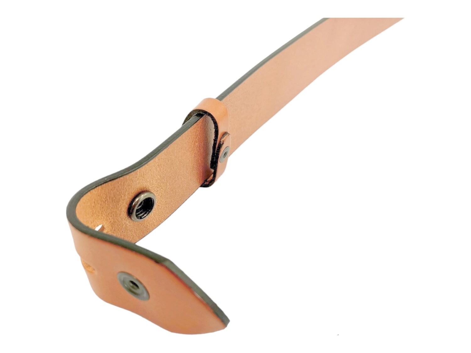 Ceinture équitation Cuir Clous Doublée Peau De Mouton - Fait Main, Neuve, Inde