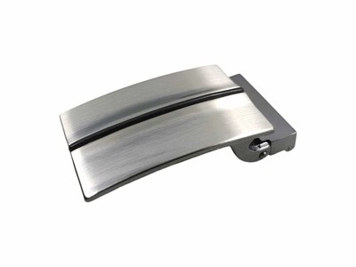 3,5 CM  À GRIFFE ARGENTÉ SATINÉ 