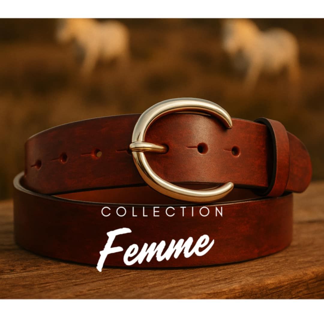 Ceinture Vintage En Cuir Rouge Authentique Cacharel - Taille 72/82 Cm